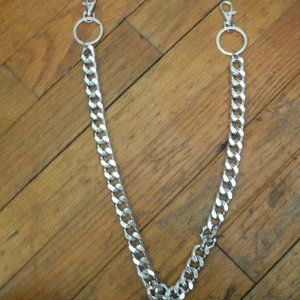 silver chunky pant chain